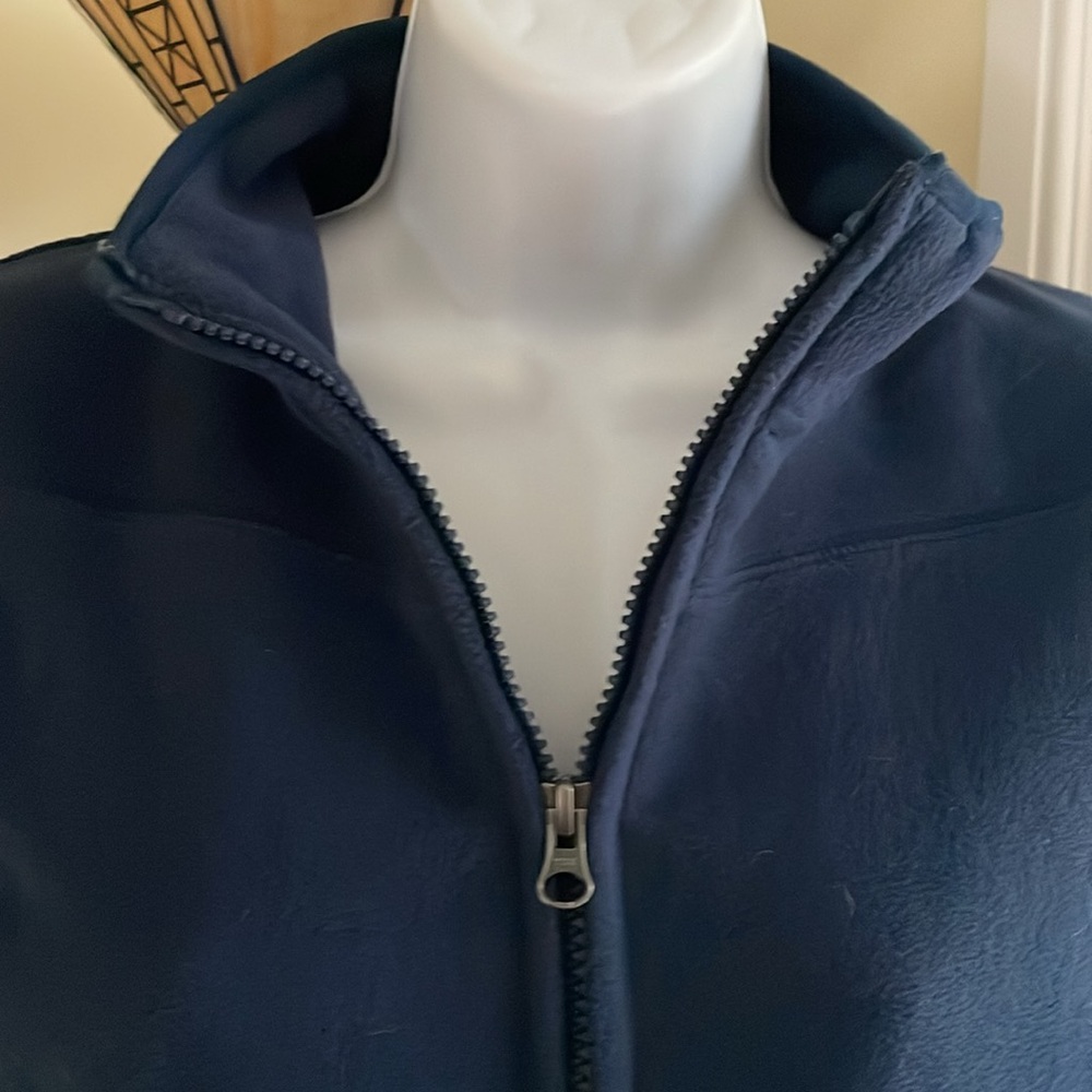 Pendleton Navy Half-Zip Fleece Pullover Excellent… - image 5